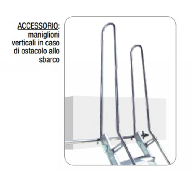 Vendita online Coppia maniglioni verticali per scale S15/1 e S15/2